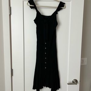 Cotton On Midi Dress | Button Up, Tie Front Cutout